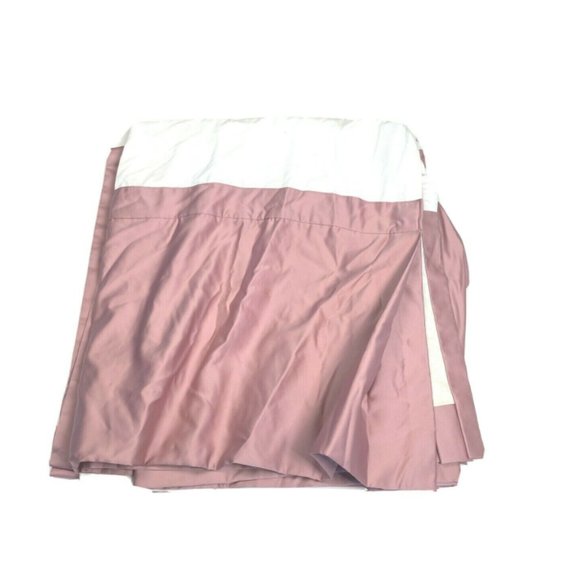 Vintage 70s Deco-Quilt Full Size Satin Bedskirt